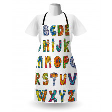 Funny Cats Letter Shapes Apron