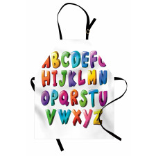 Gradient Colors Graffiti Apron