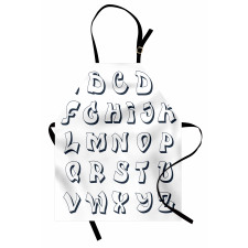 Monochrome Graffiti Art Apron