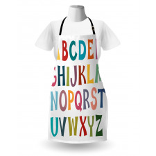 Basic Colorful Letters Apron