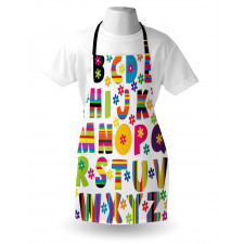 Floral Educational Letters Apron