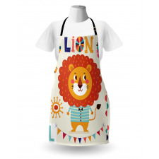 Cartoon Letters Lion for L Apron