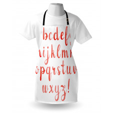 Watercolor Warm Letters Apron