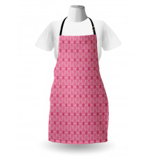 Monochrome Flowers Art Apron