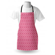 Monochrome Flowers Art Apron