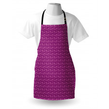 Abstract Flowers Graphic Apron