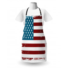 Grungy Old Glory USA Apron