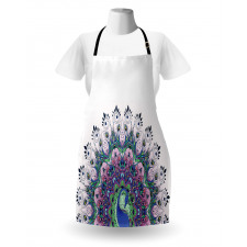 Exotic Wild Peacock Apron