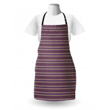 Zigzags V Shapes Geometric Apron