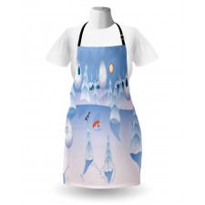 Winter at Woods Animals Apron