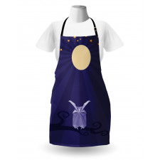 Origami Bird at Night Apron