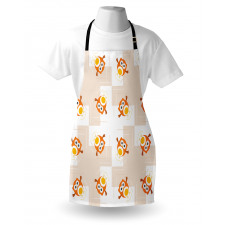 Cartoonish Flying Birds Apron