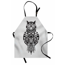 Zentangle Graphic Bird Apron