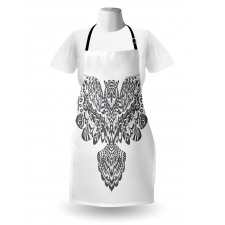 Monochrome Open Wings Apron