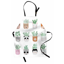 House Plant in Animal Pots Apron