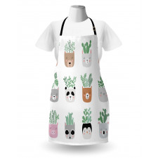 House Plant in Animal Pots Apron