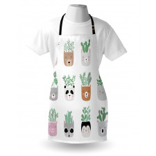 House Plant in Animal Pots Apron