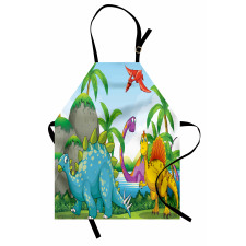 Dinosaurs in the Jungle Apron