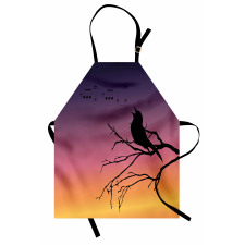 Gradient Sunrise Bird Apron