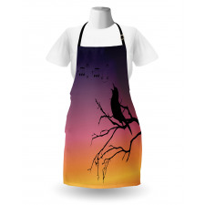 Gradient Sunrise Bird Apron