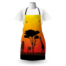 Savannah Animals Sunset Apron