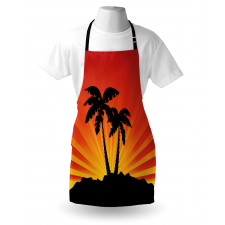 Sunrays Palm Trees Shade Apron