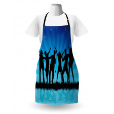 Dancing Crowd Sunrays Apron