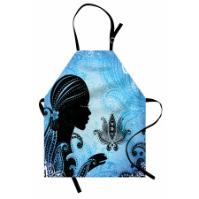 Girl Lotus Art Apron