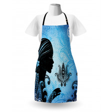 Girl Lotus Art Apron