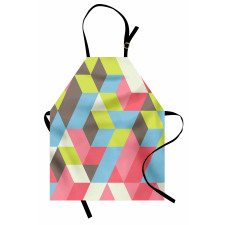 Colorful Polygonal Pattern Apron