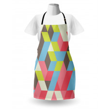 Colorful Polygonal Pattern Apron