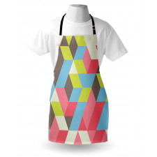 Colorful Polygonal Pattern Apron