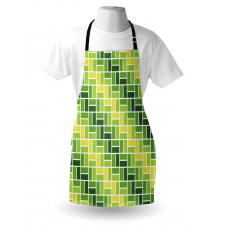 Diagonal Greenish Geometry Apron