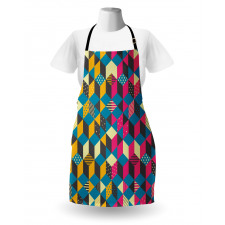 Modern Colorful Blocks Apron