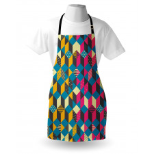 Modern Colorful Blocks Apron