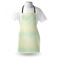 Vertical Waves Polka Dots Apron