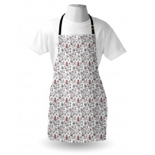 Slavic Forest Drawing Art Apron