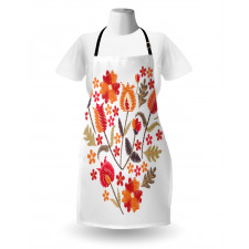 Heart Shaped Flowers Art Apron