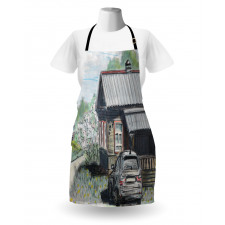 Parked Car Village House Apron