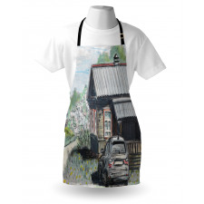 Parked Car Village House Apron