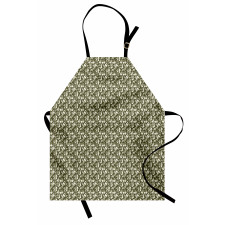 Tree Branches Drawn by Hand Apron