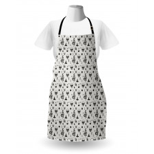 Gothic Objects Halloween Art Apron