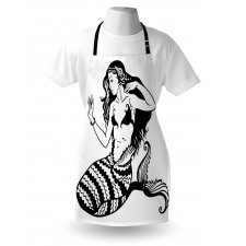 Fish Tailed Young Girl Apron