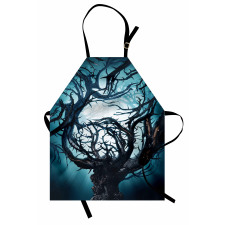 Night Big Mystic Tree Apron