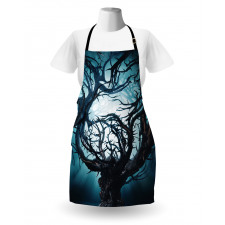 Night Big Mystic Tree Apron