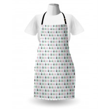 Pastel Summer Modern Fruit Art Apron