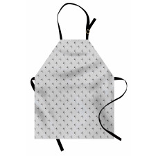 Romantic Monochrome Roses Apron