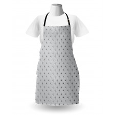 Romantic Monochrome Roses Apron