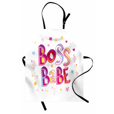 Colorful Graphic Wording Apron