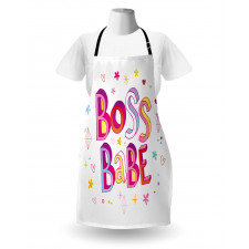 Colorful Graphic Wording Apron